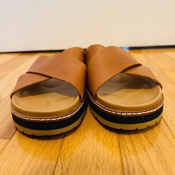 MADEWELL The Dayna Lugsole Slide Sandal in Leather Size 7.5 in EUC - Picture 3 of 16